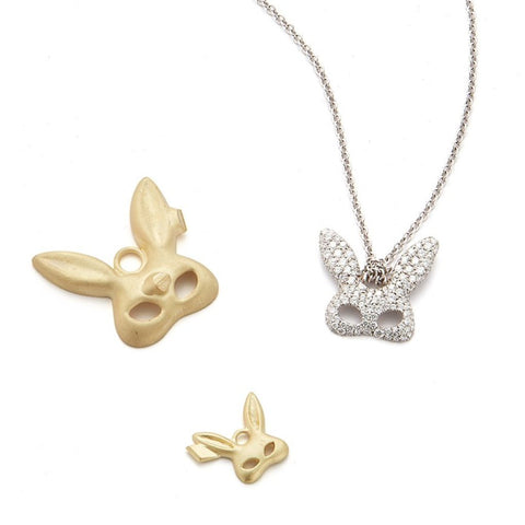 Puffed Diamond Heart Necklace – Finn